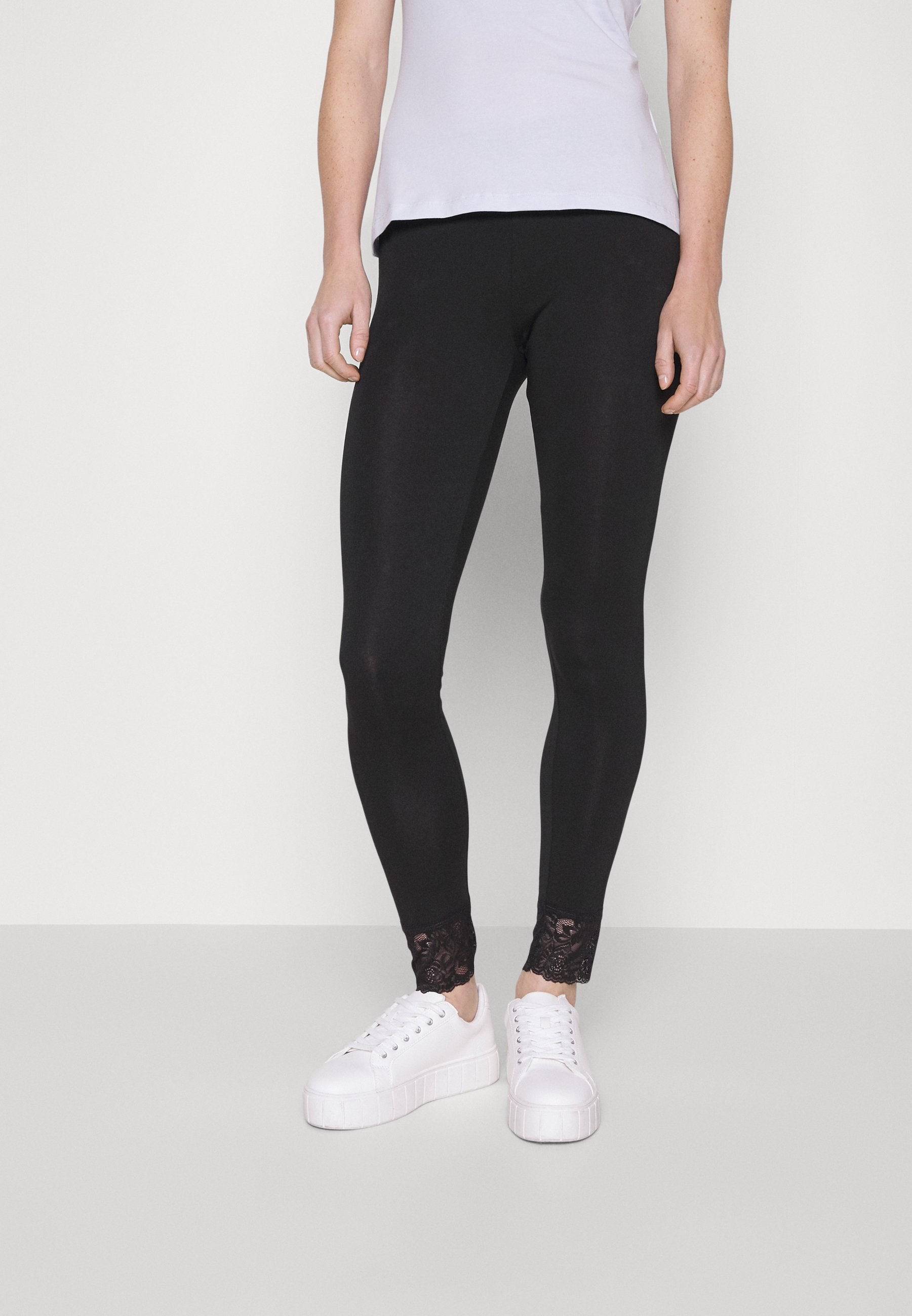 Anna Field 2 Pack - Leggings - Trousers - Black/Dark Blue