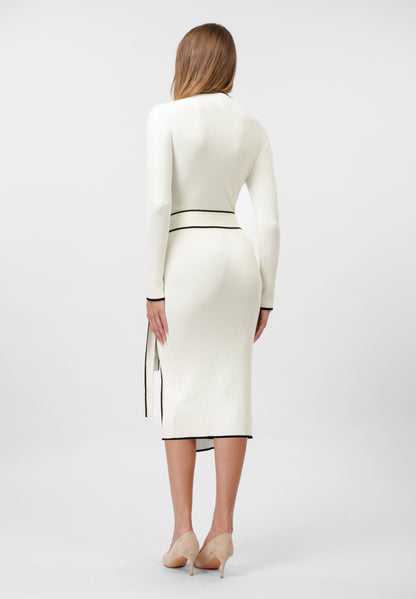 Anna Field Jumper Dress - White/black