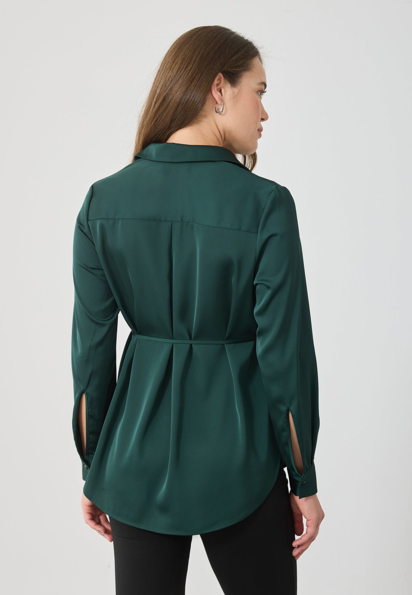  Button-down Blouse - Green