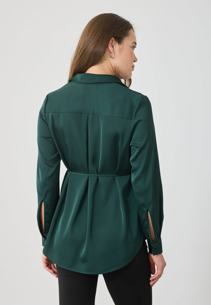  Button-down Blouse - Green