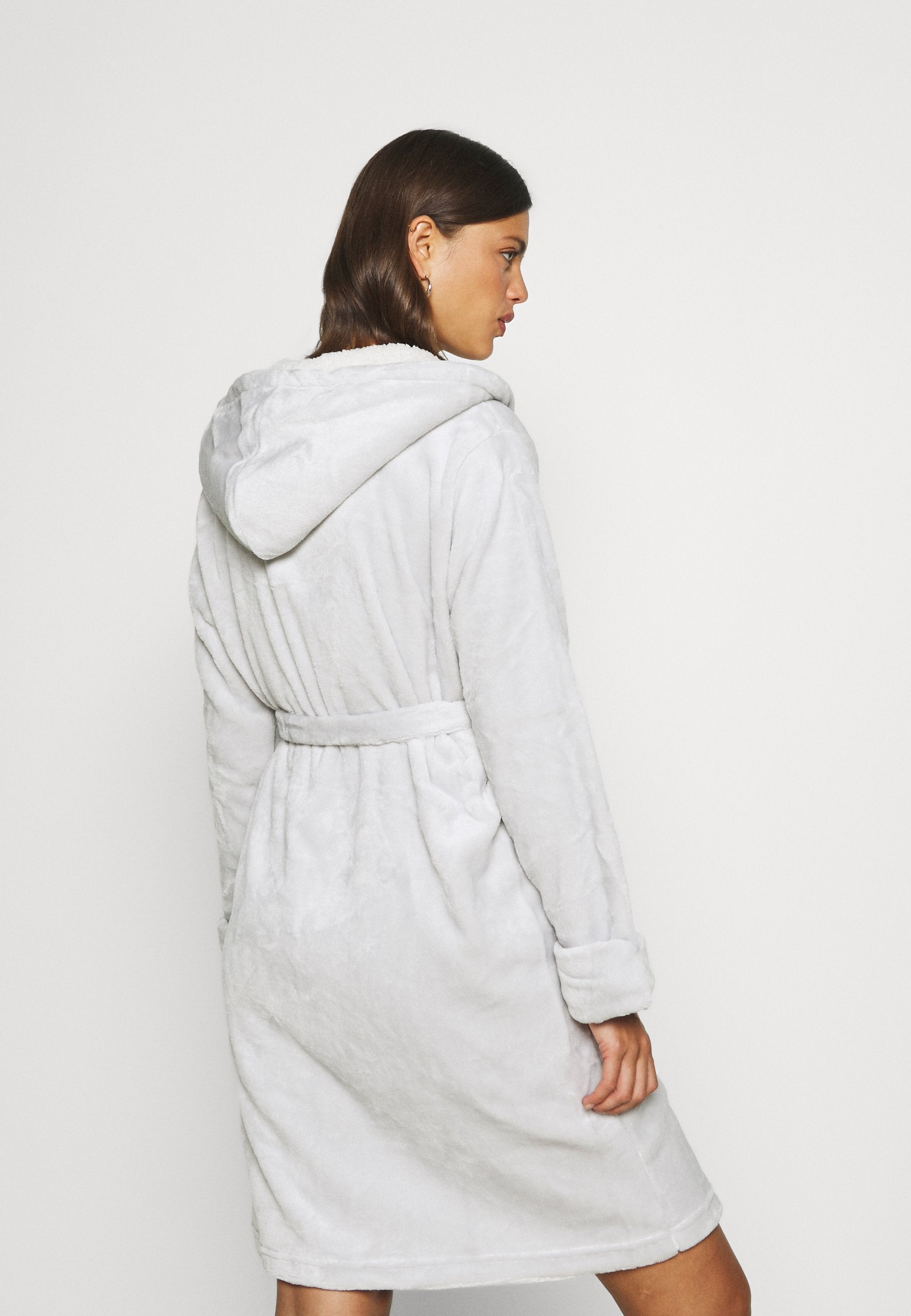Anna Field Dressing Gown - Grey