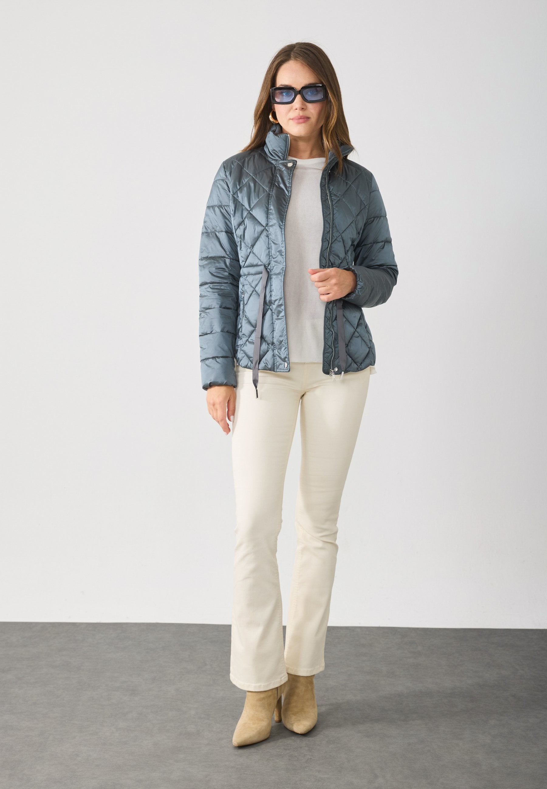 Anna Field Light Jacket - Blue Grey