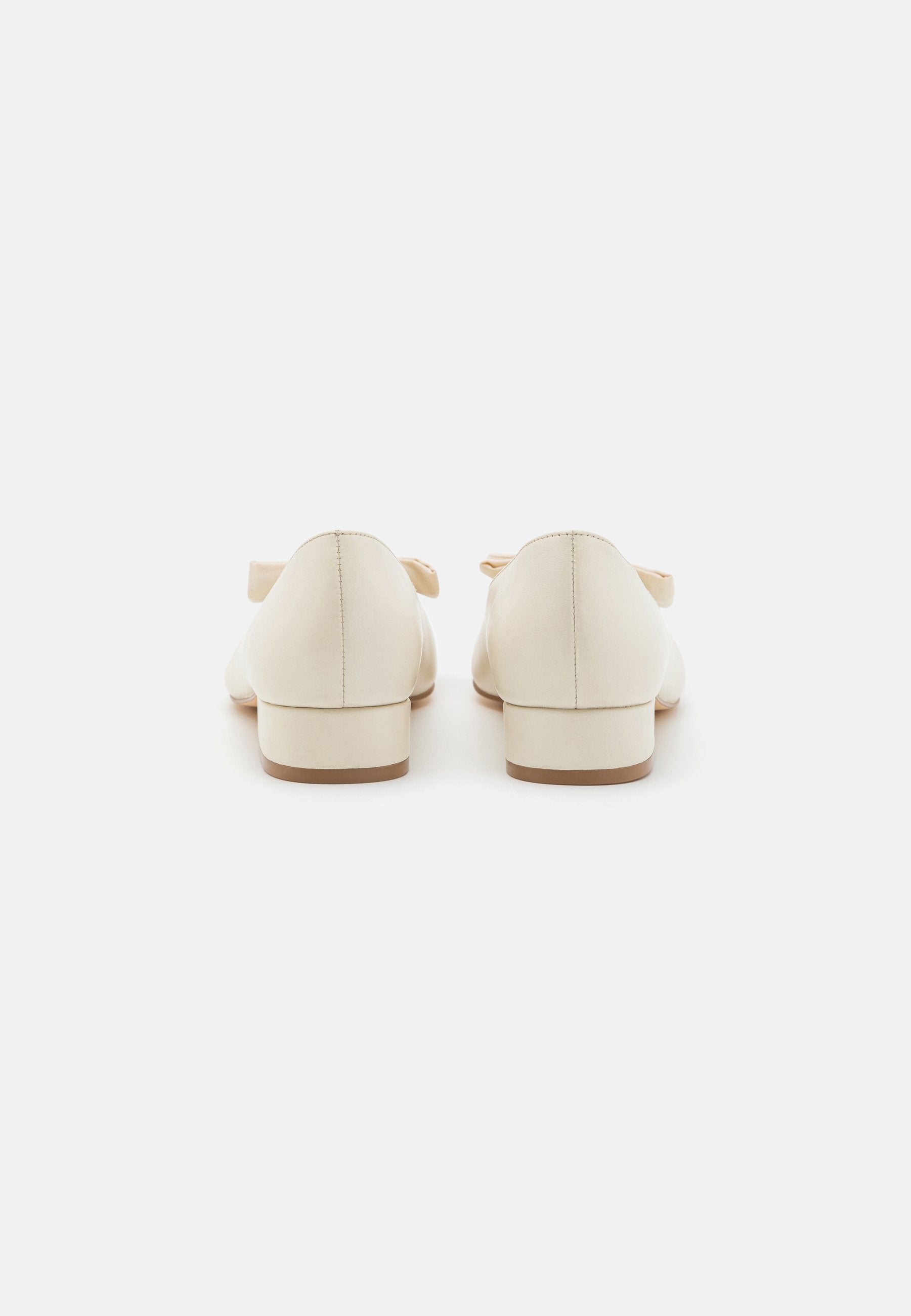  Leather Wide Fit - Ballet Pumps - White