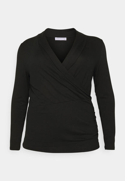  Long Sleeved Top -Black