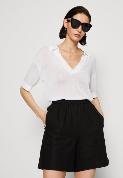 Anna Field Linen Mix - Shorts - Black