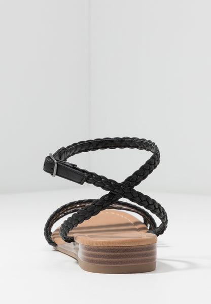 Anna Field Sandals - Black/Silver