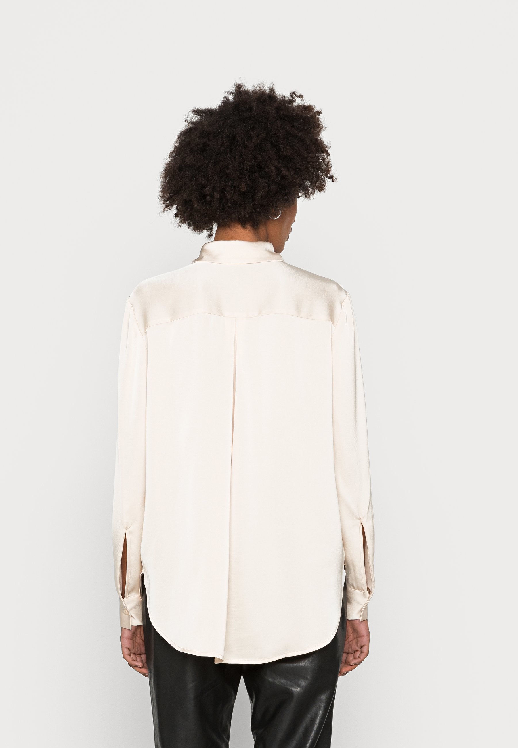 Anna Field Button-Down Blouse - Nude
