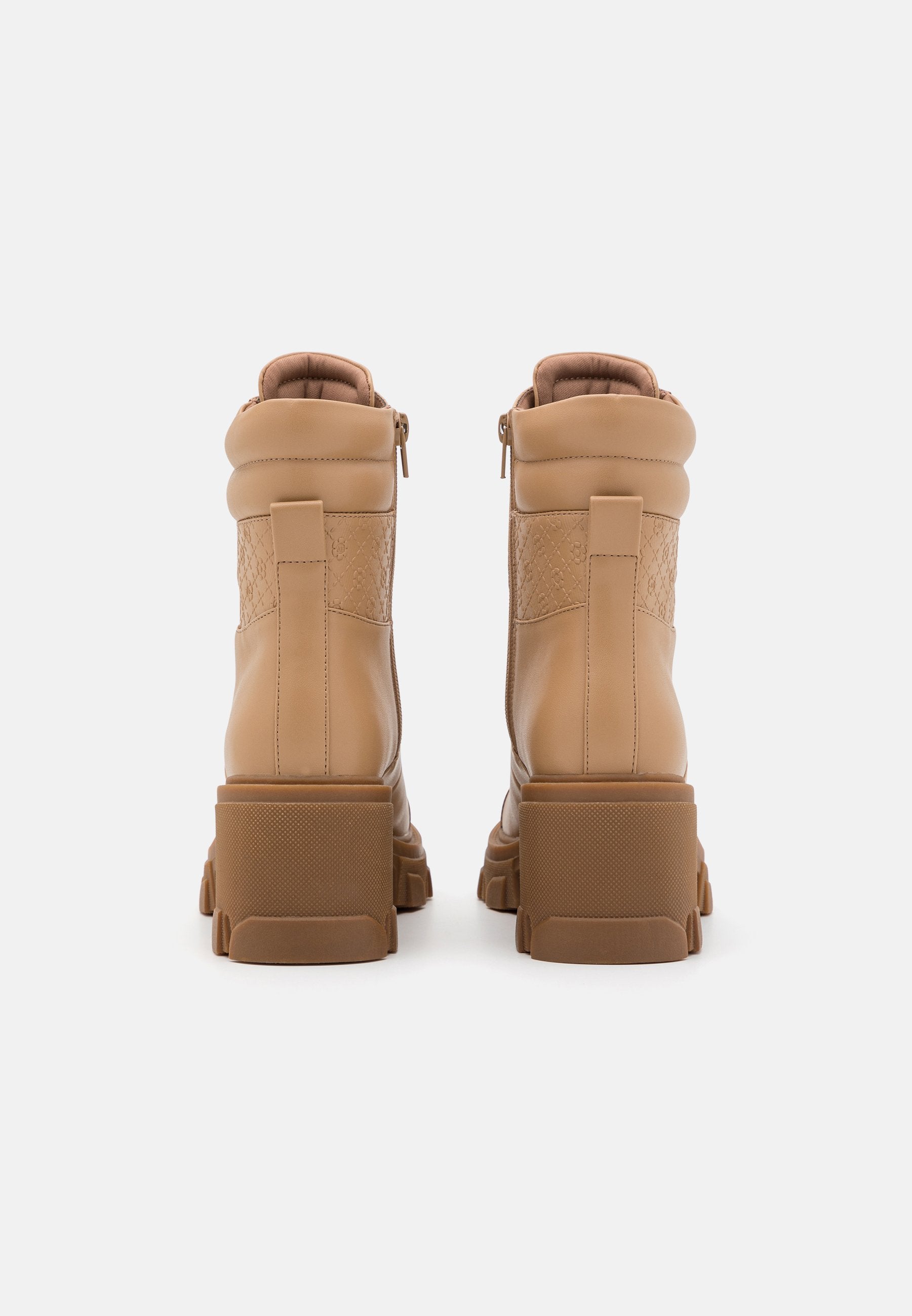 Anna Field Lace-Up Ankle Boots - Beige