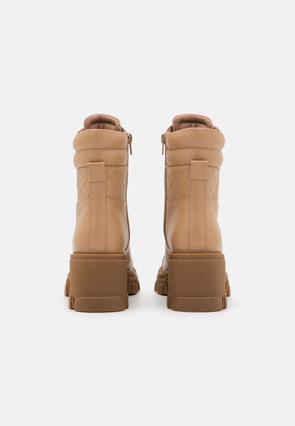 Anna Field Lace-Up Ankle Boots - Beige