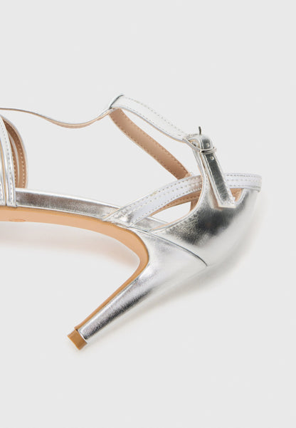 Anna Field High Heeled Sandals - Silver-coloured