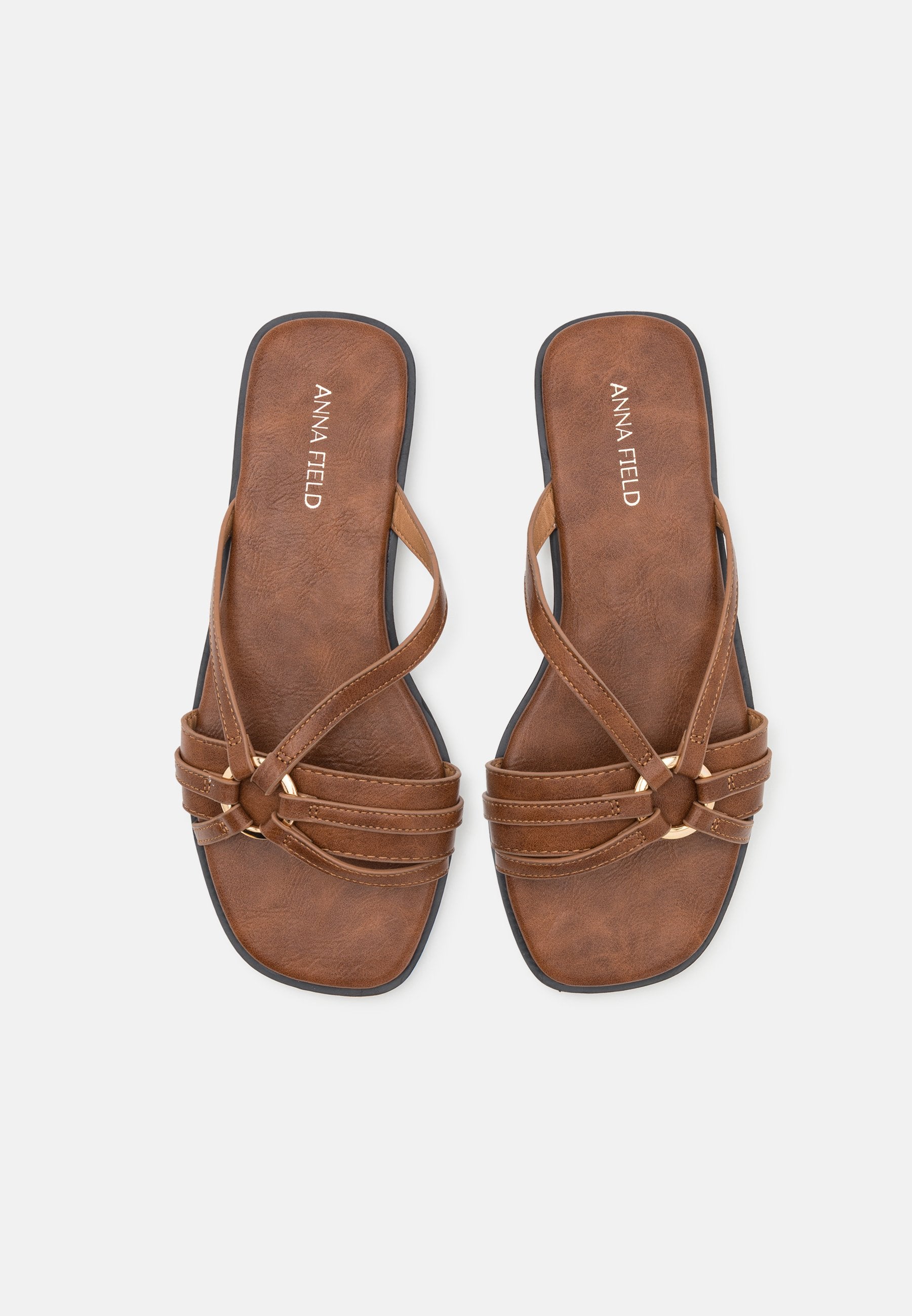 Anna Field Mules - Brown
