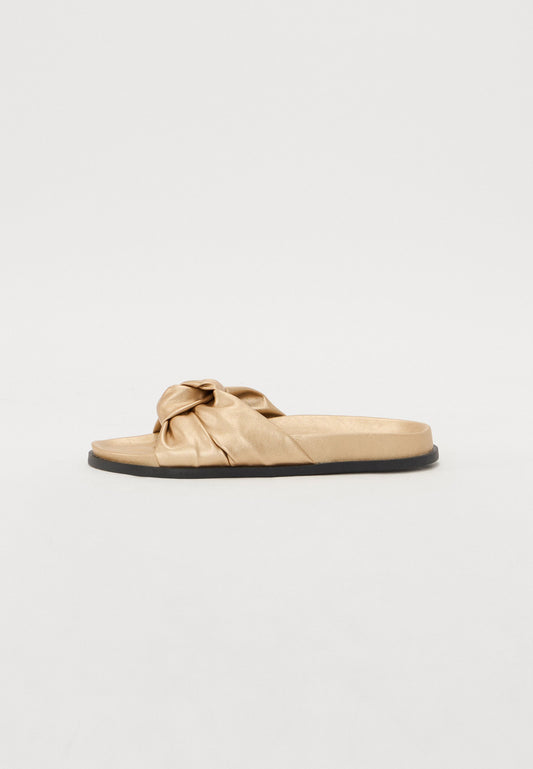 Anna Field Mules - Gold