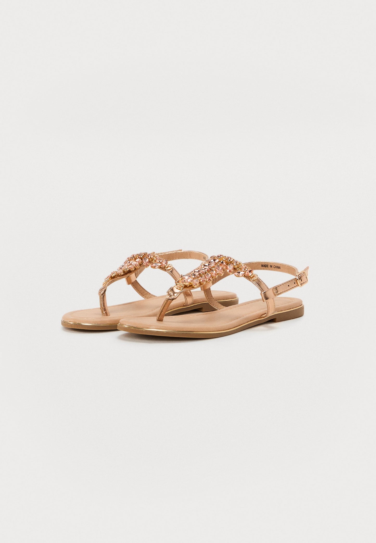  T-bar Sandals - Light Pink
