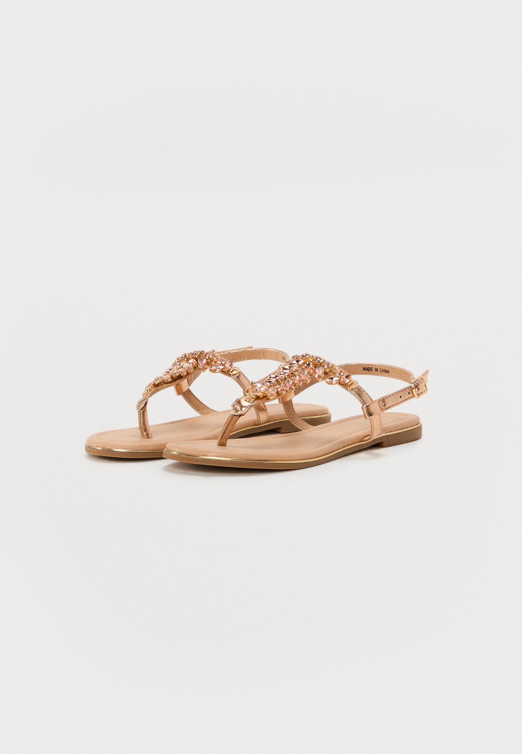  T-bar Sandals - Light Pink