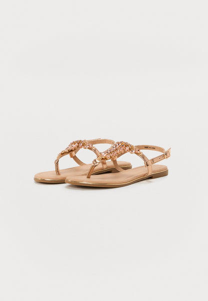  T-bar Sandals - Light Pink