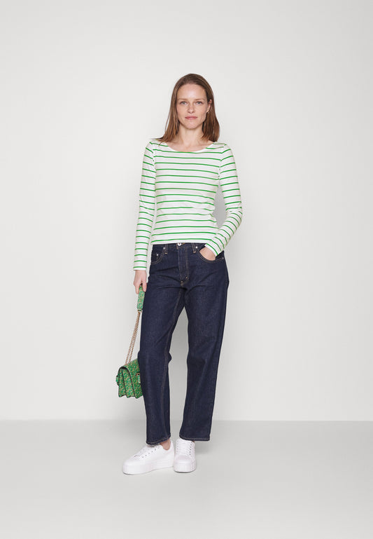 Anna Field 2 Pack - Long Sleeved Top - White/Green
