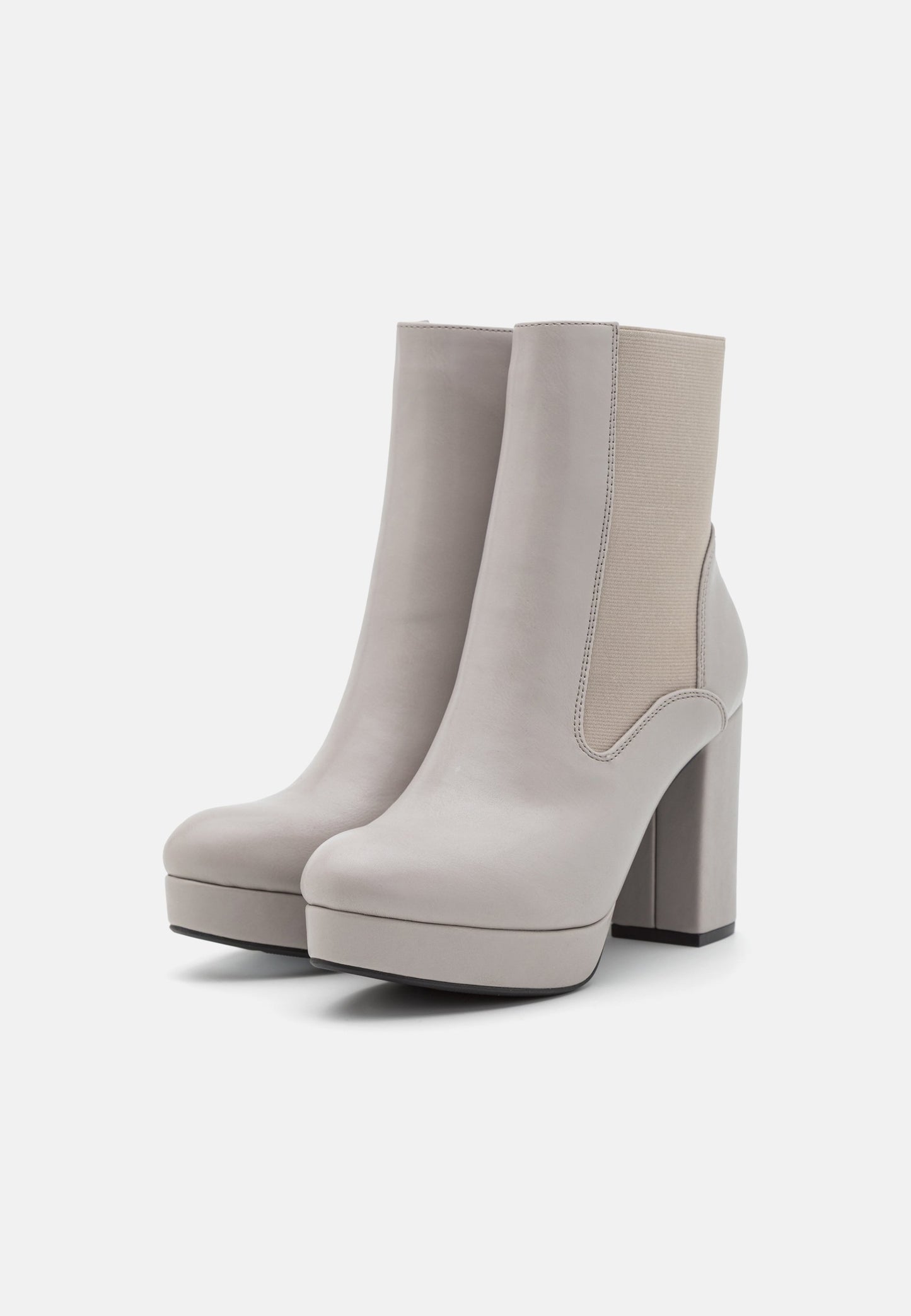  Platform Ankle Boots - Grey