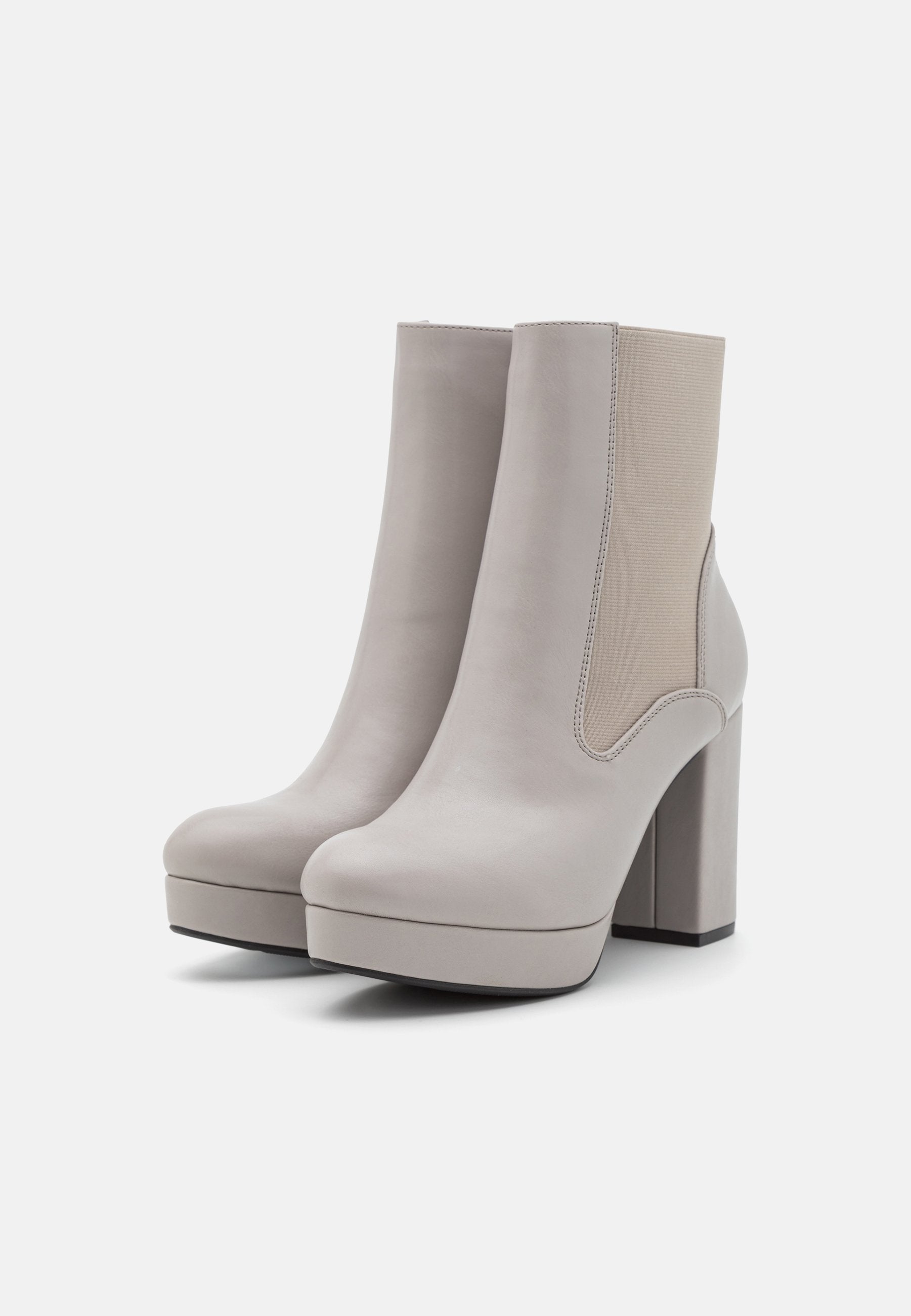  Platform Ankle Boots - Grey