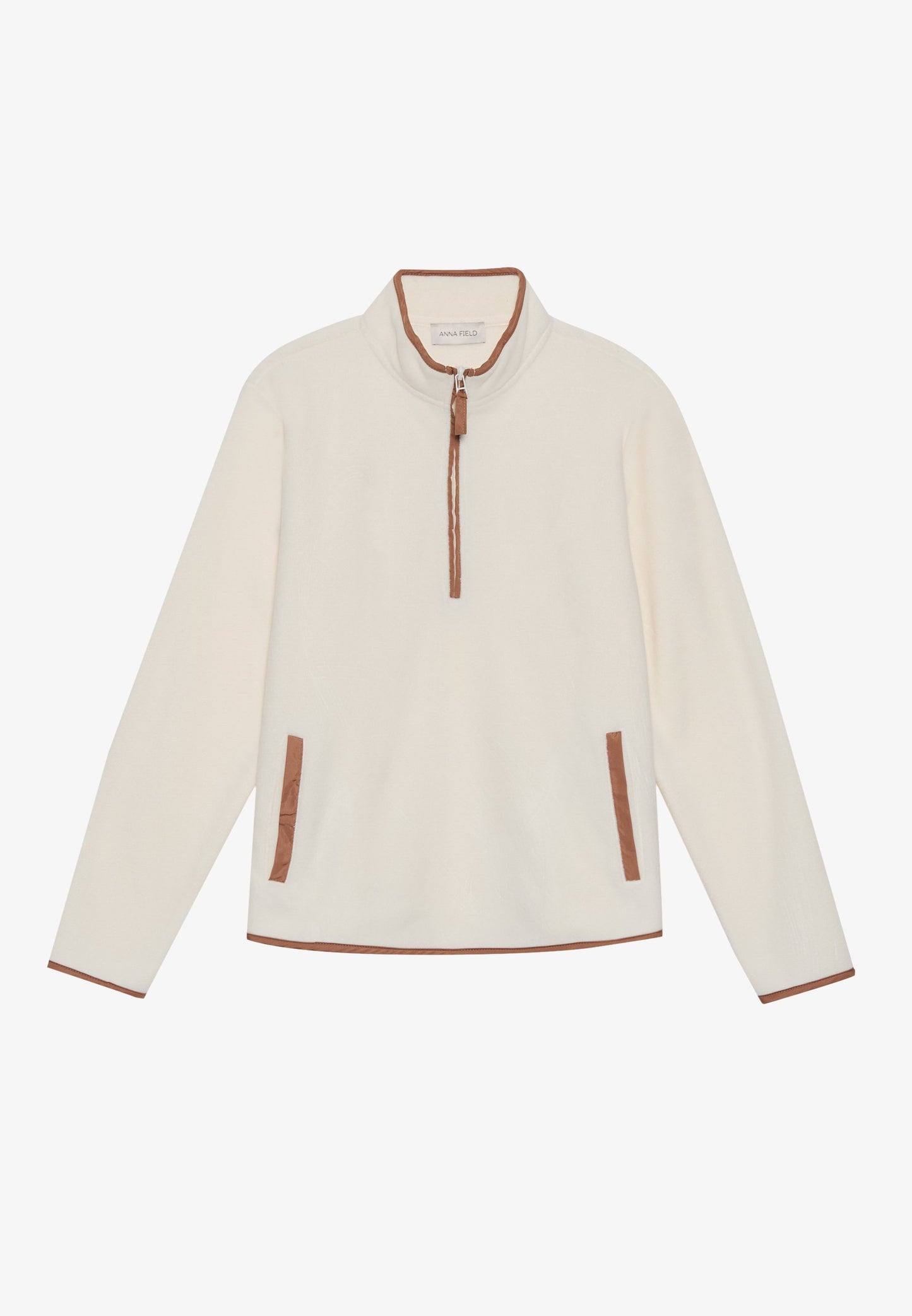 Anna Field Fleece Jumper - Off-white