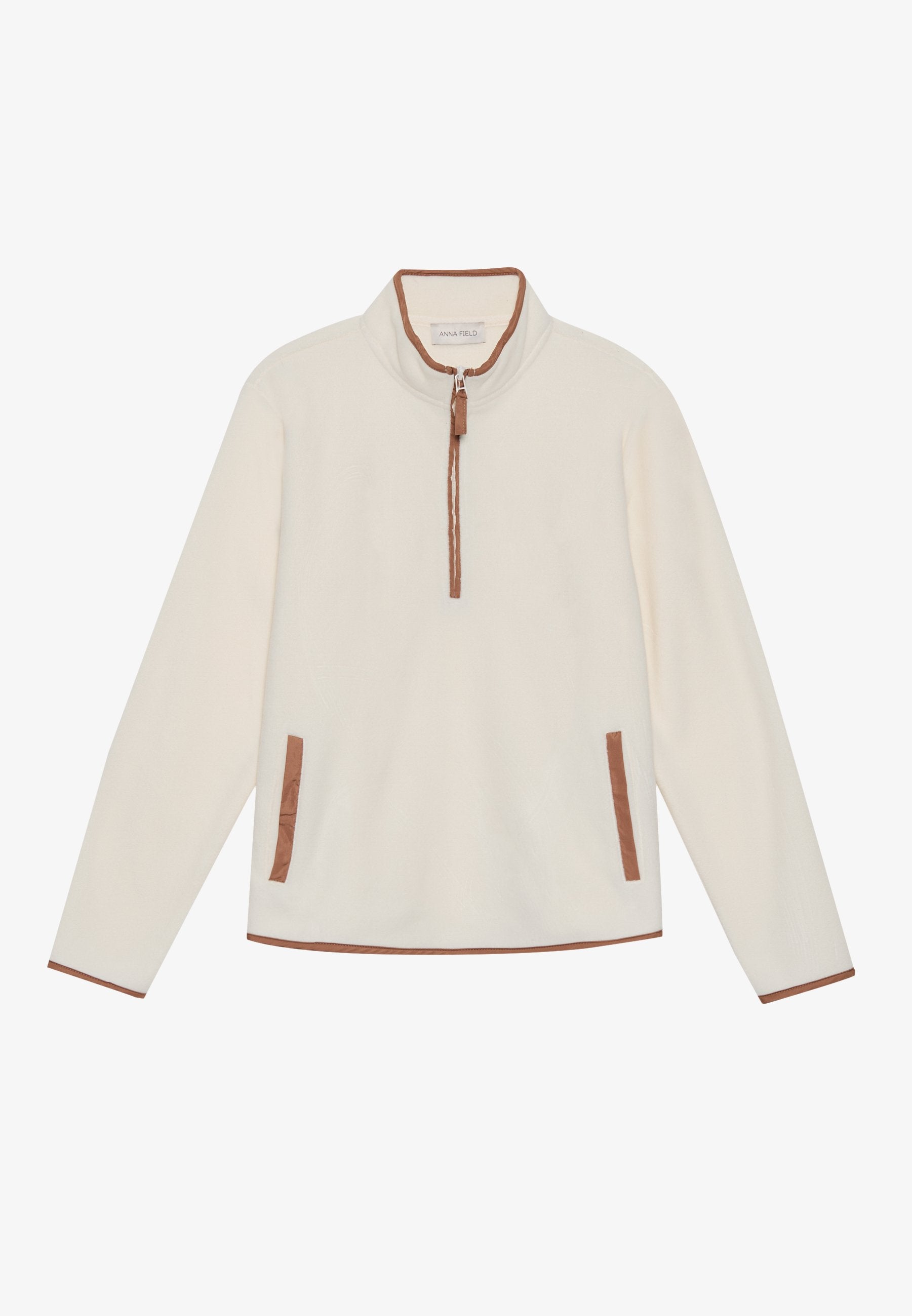 Anna Field Fleece Jumper - Off-white