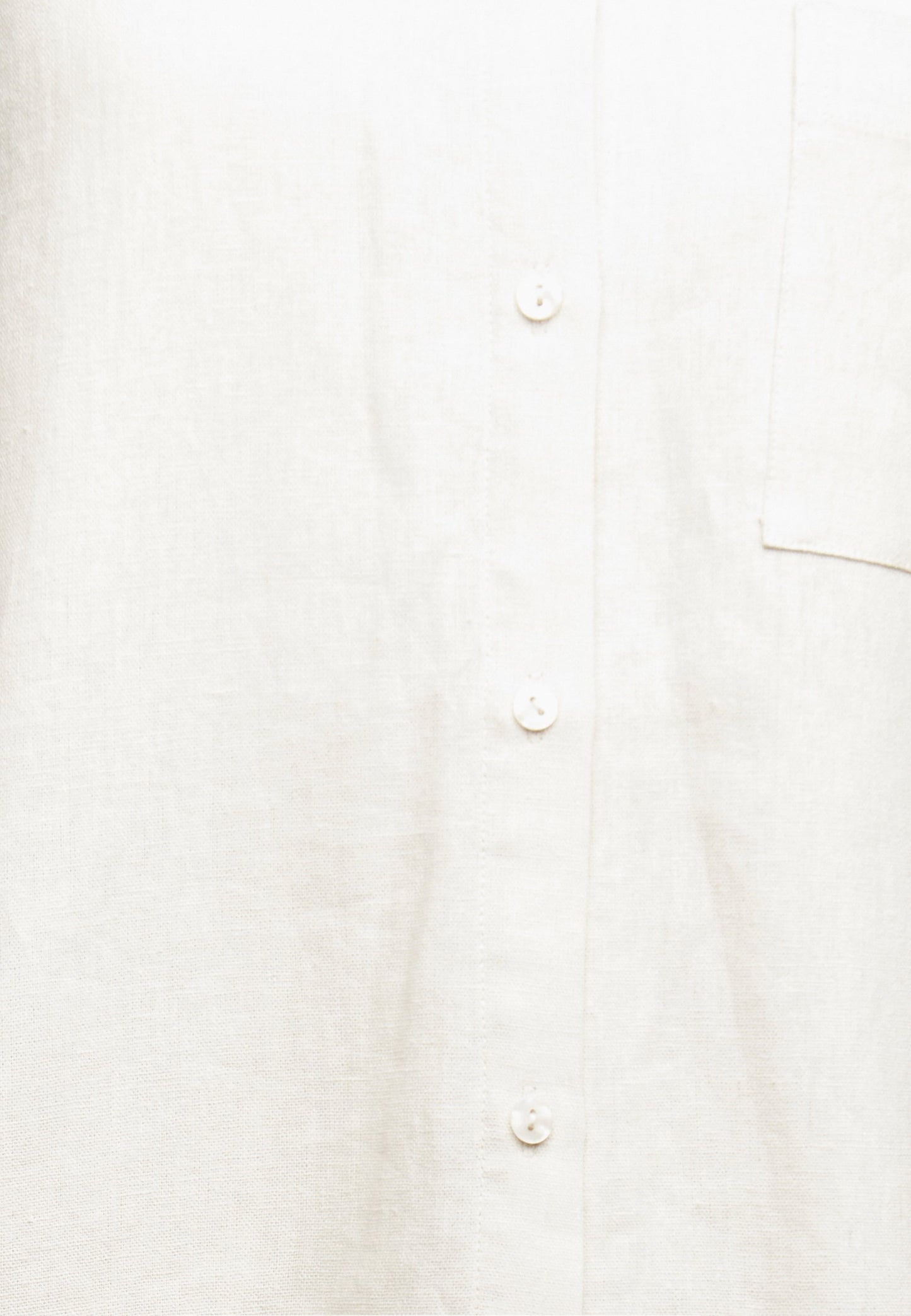 Anna Field Linen-Mix Button Down Blouse - Button-Down Blouse - Beige