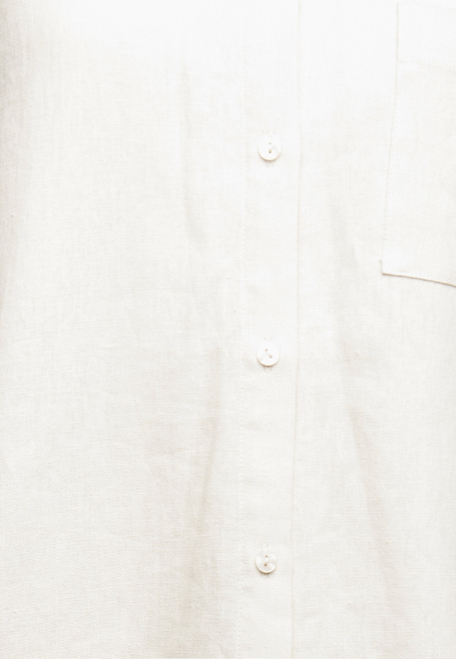 Anna Field Linen-Mix Button Down Blouse - Button-Down Blouse - Beige