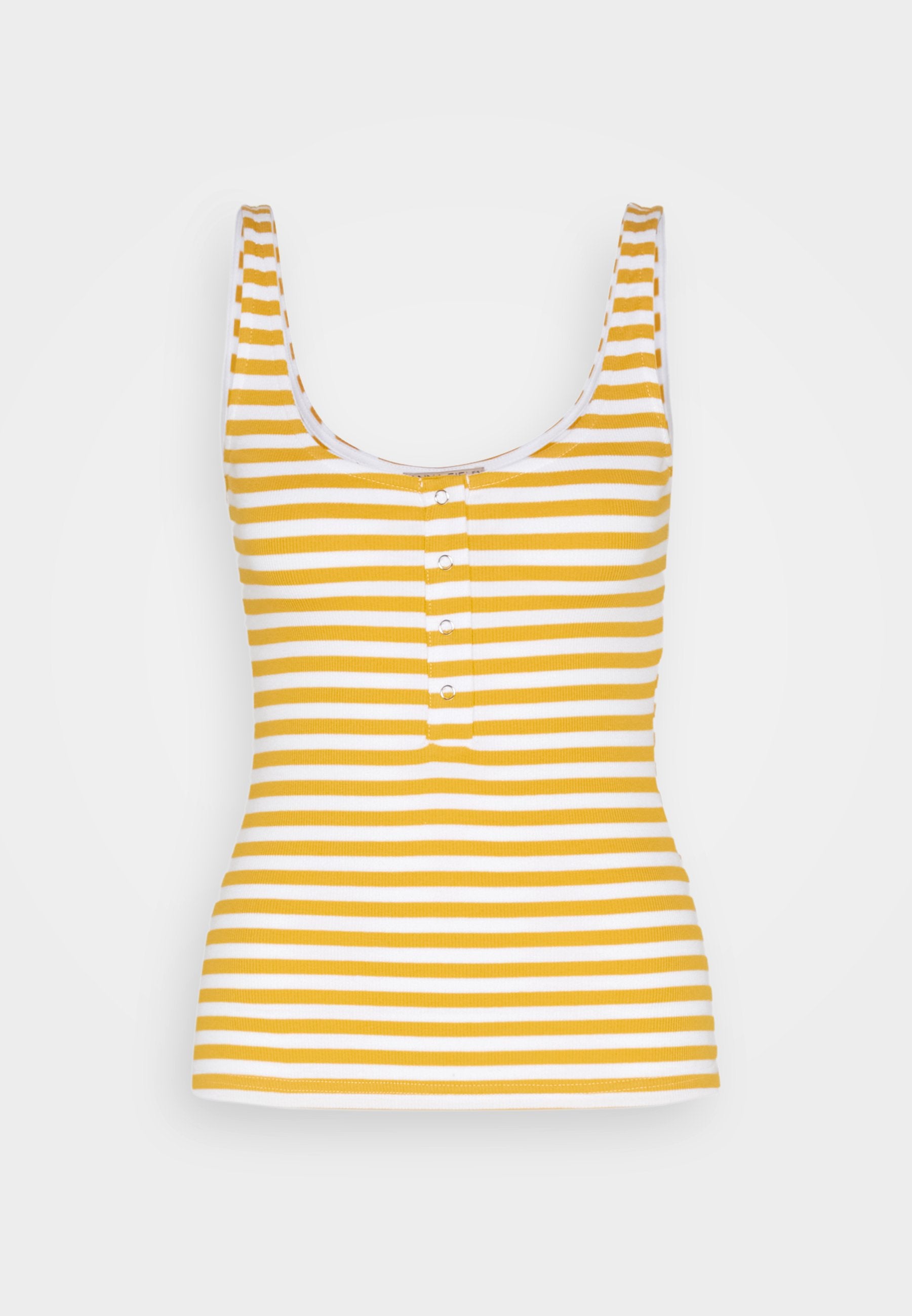 Anna Field Top - White/Yellow