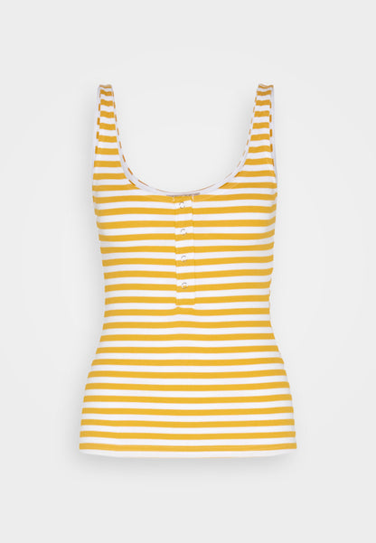 Anna Field Top - White/Yellow
