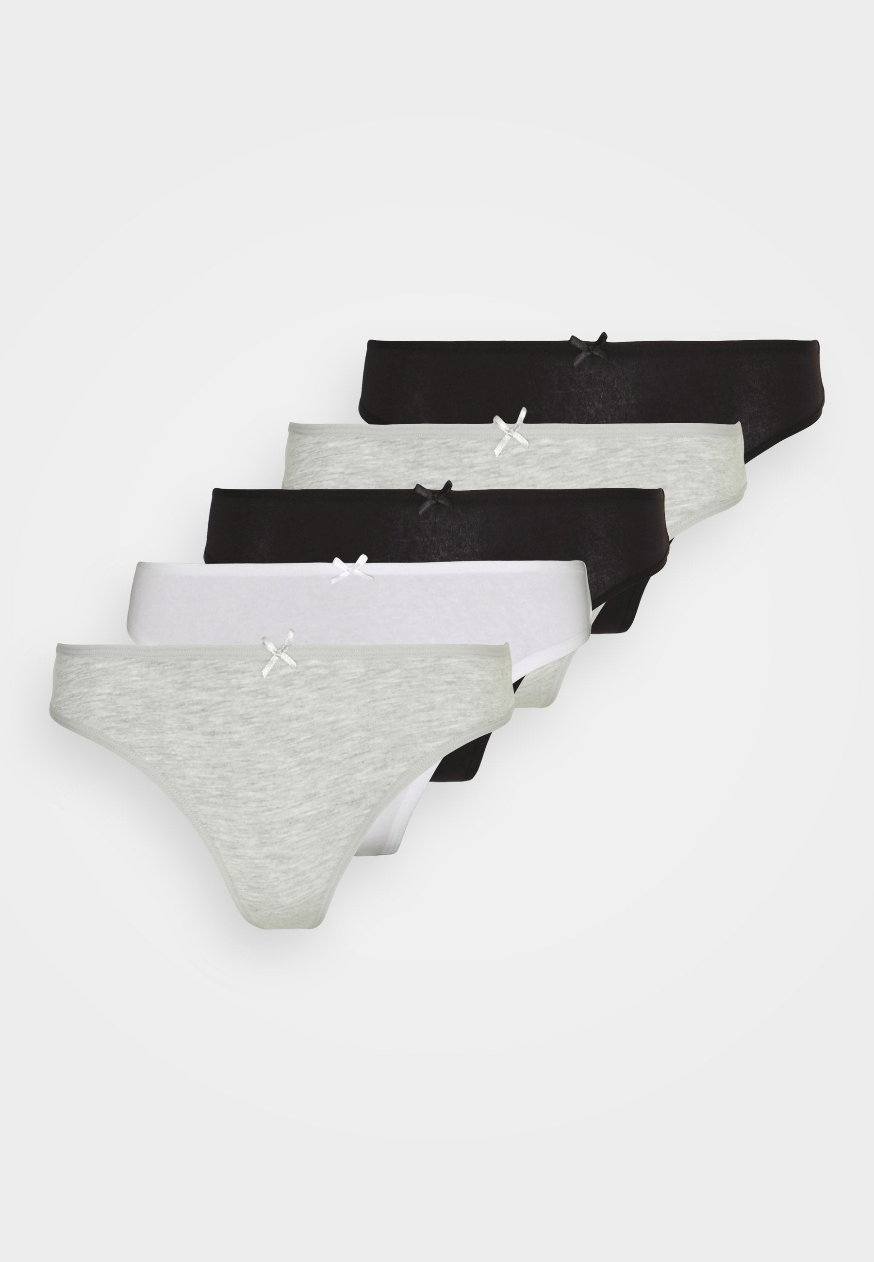 Anna Field Georgina 5 Pack- Briefs - Black/White/Grey