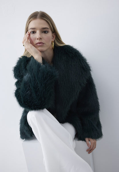 Anna Field Winter Coat - Dark Green