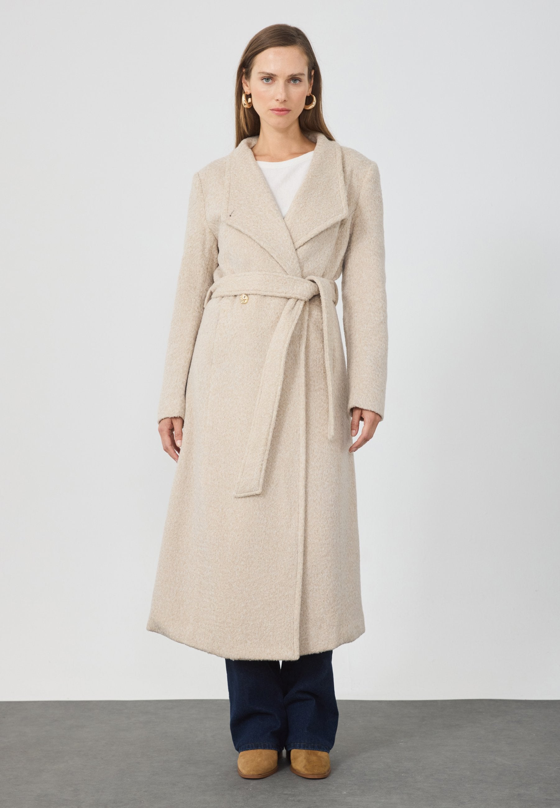 Anna Field Classic Coat - Off White