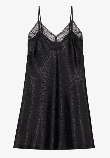 Anna Field Nightie - Leopard Black