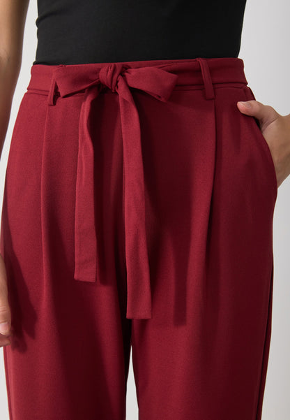 Anna Field Trousers - Burgundy