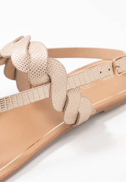  T-Bar Sandals - Rose-Gold
