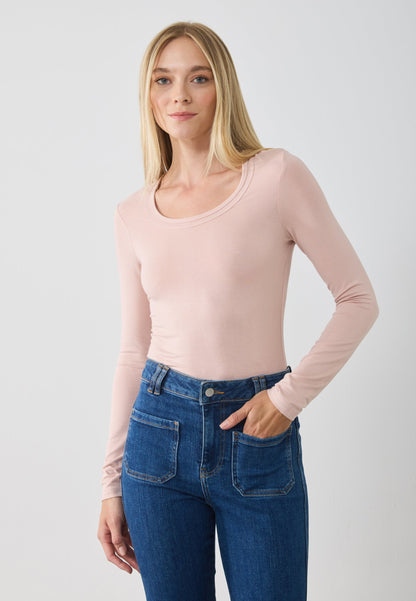 Anna Field 3 PACK - Long Sleeved Top - Rose Smoke/dark Olive/black