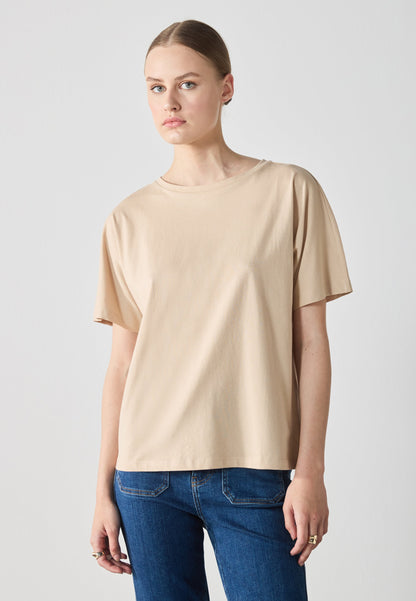 Anna Field 3 PACK - Basic T-shirt - Cement/rifle Green/black