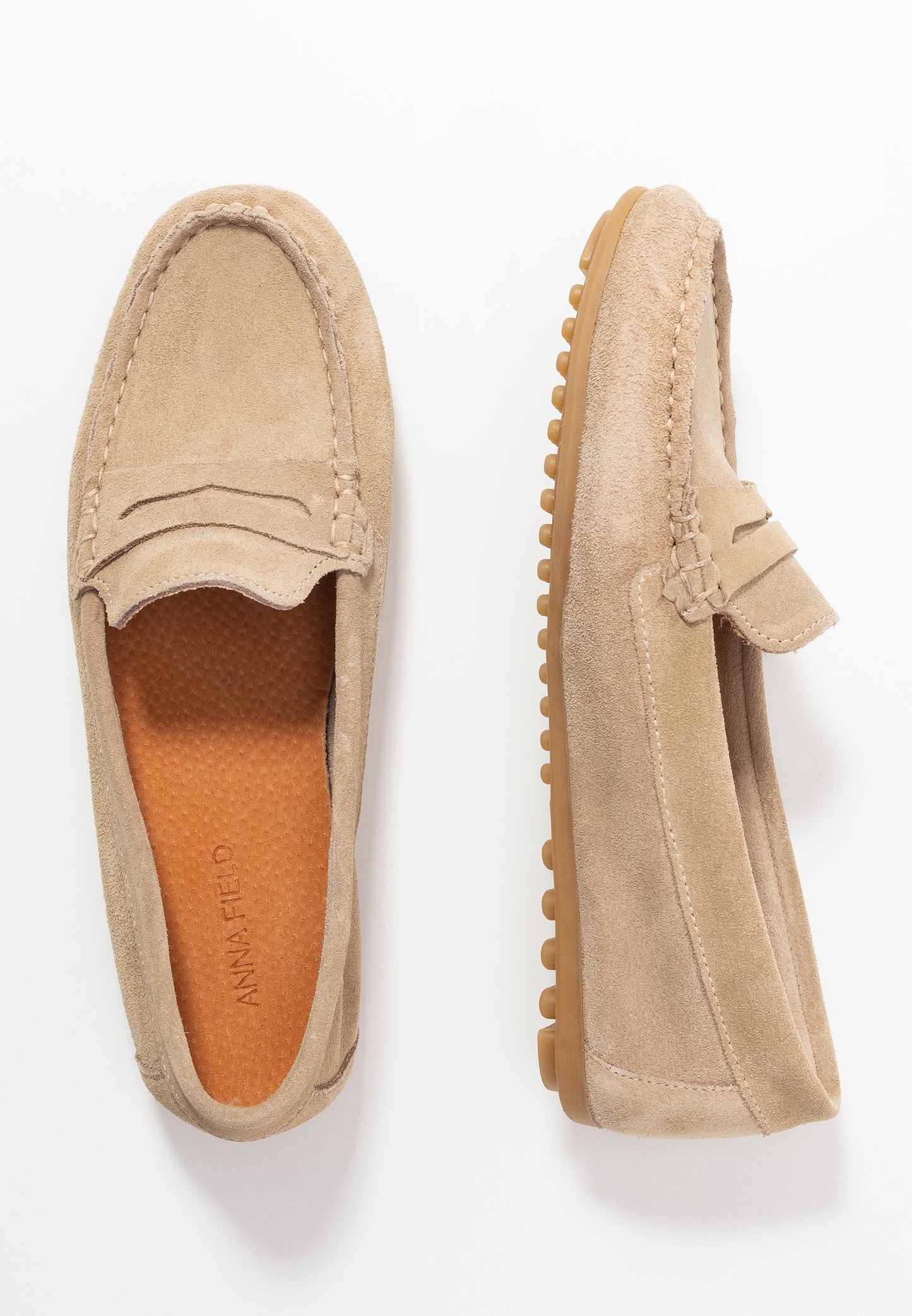 Anna Field Leather- Moccasins - Beige