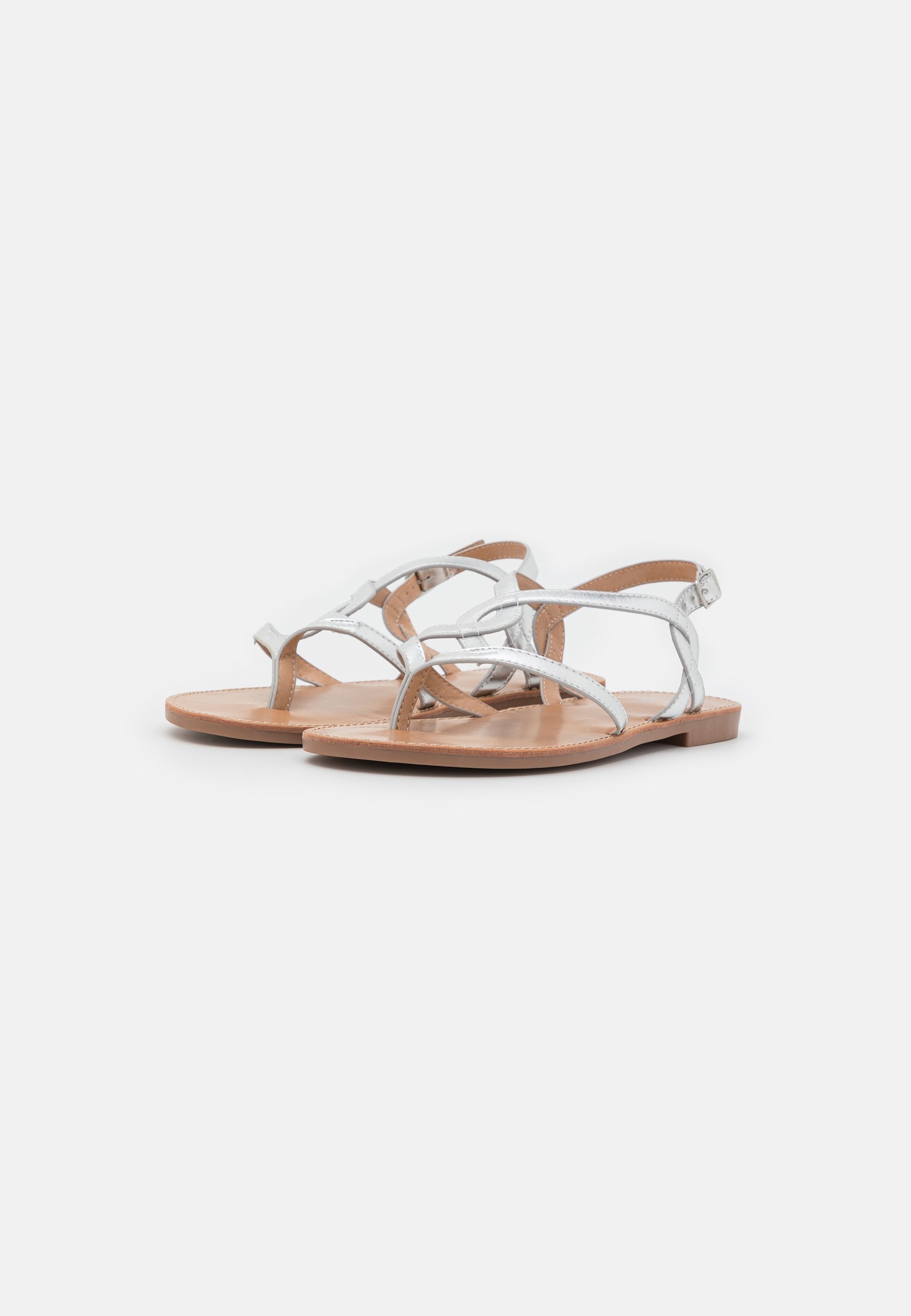 Anna Field T-Bar Sandals - Silver