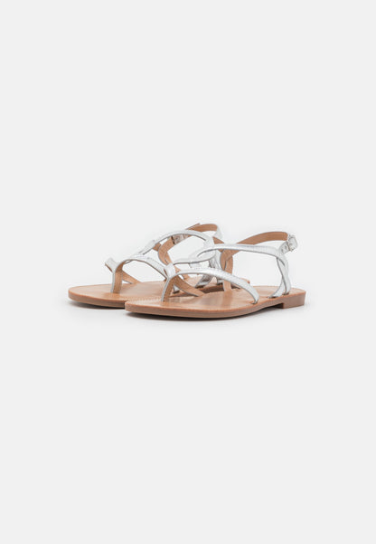 Anna Field T-Bar Sandals - Silver