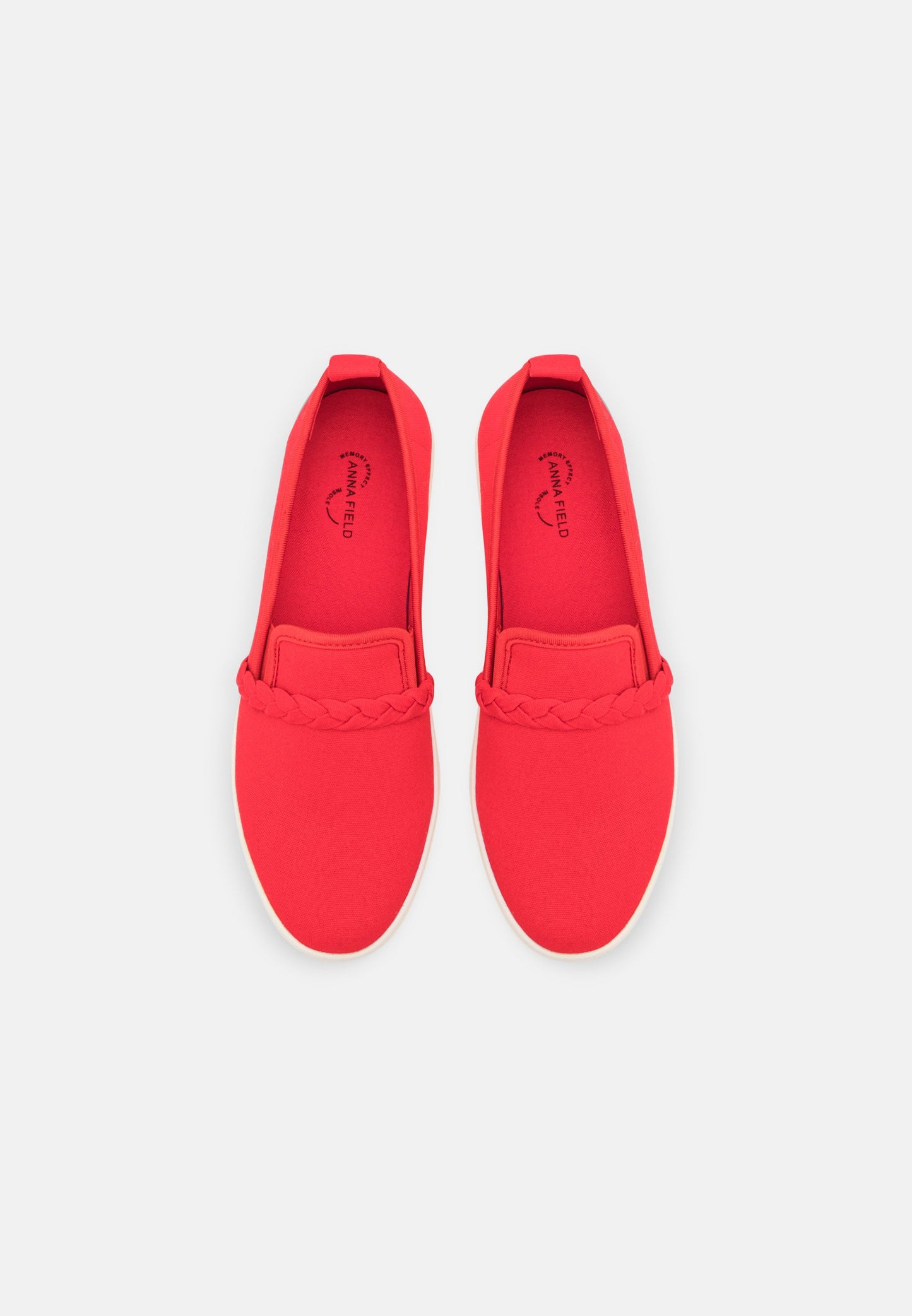 Anna Field Slip-Ons - Red
