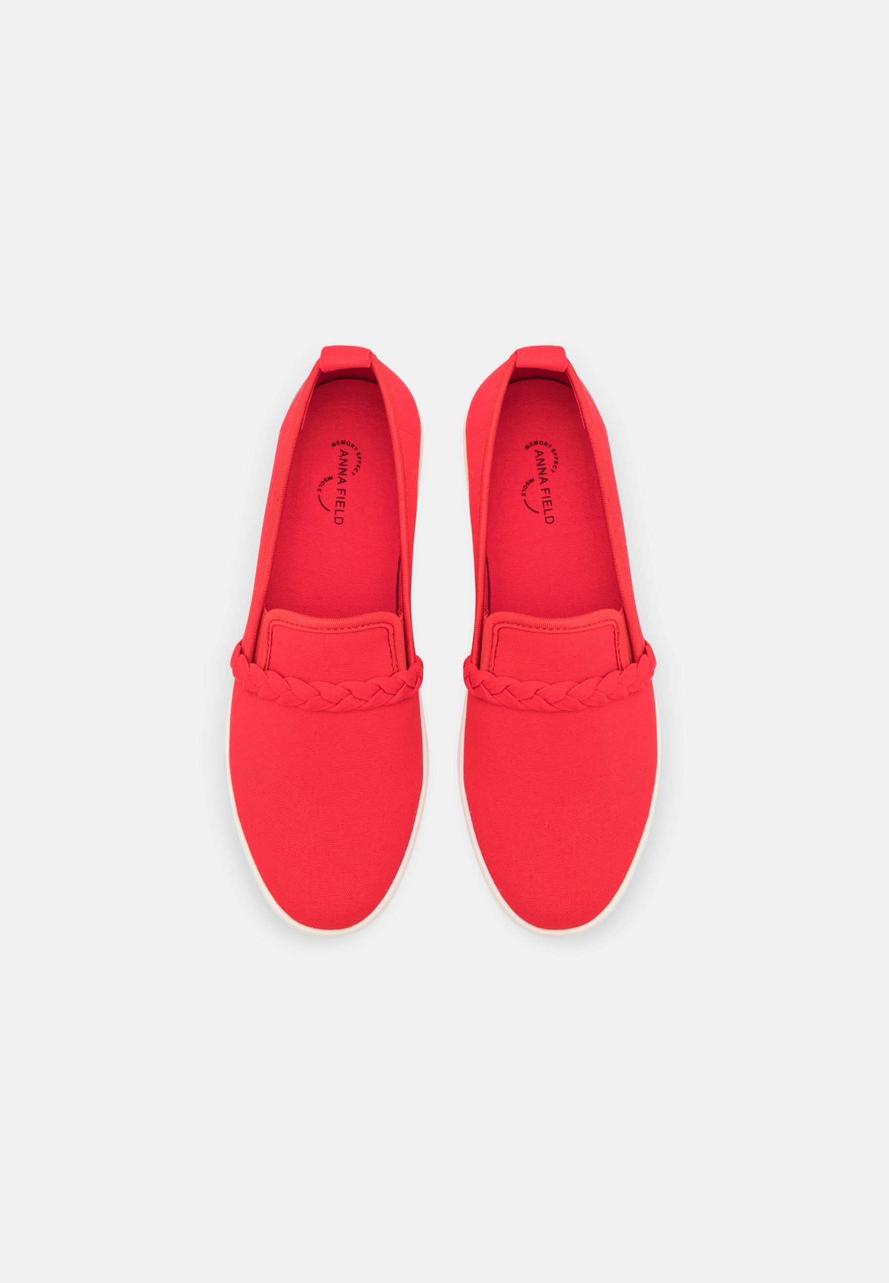 Anna Field Slip-Ons - Red