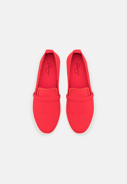 Anna Field Slip-Ons - Red