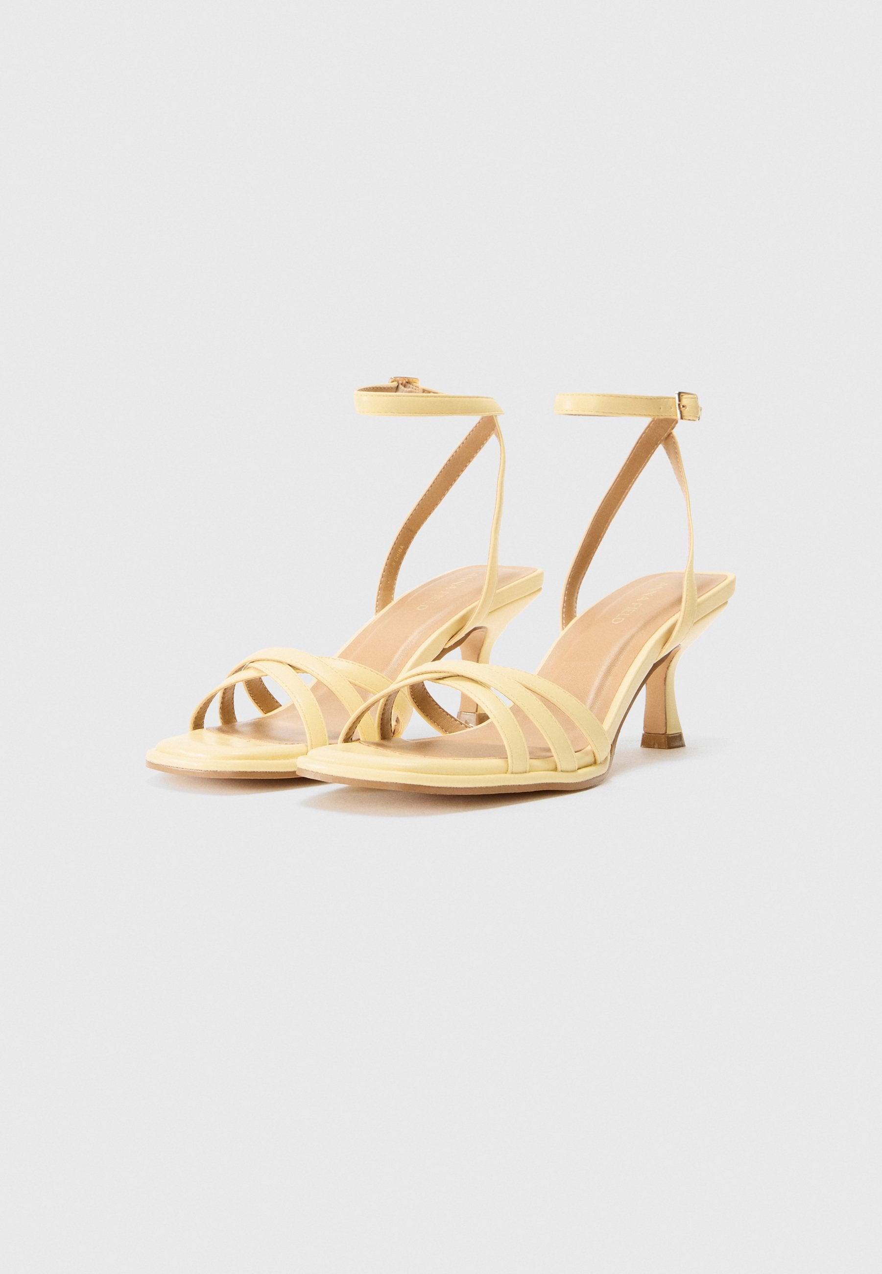 Anna Field Ankle Cuff Sandals - Light Yellow