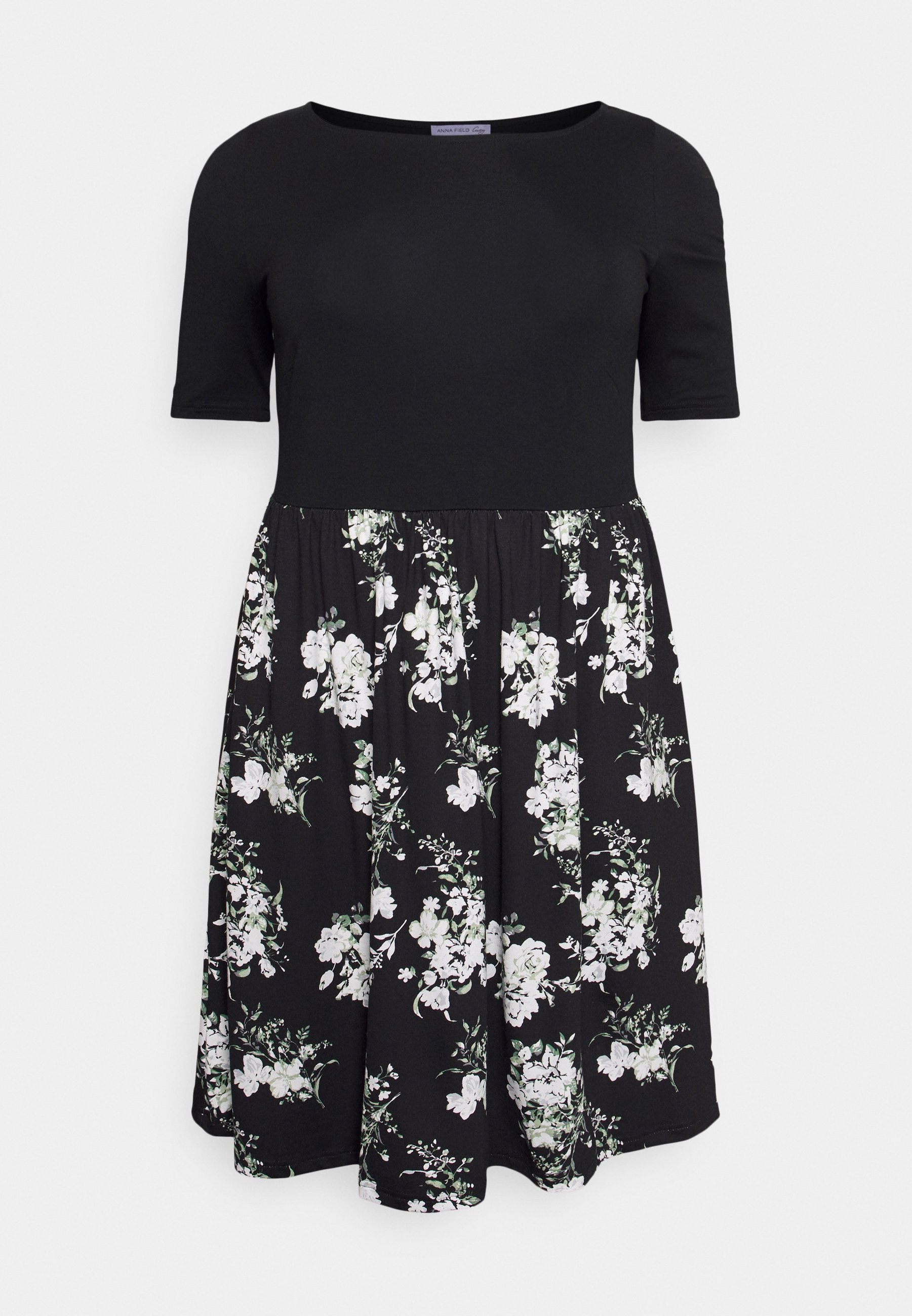  Day Dress - Black/Multi Coloured