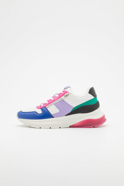Anna Field Leather- Trainers - White/Multi-Coloured