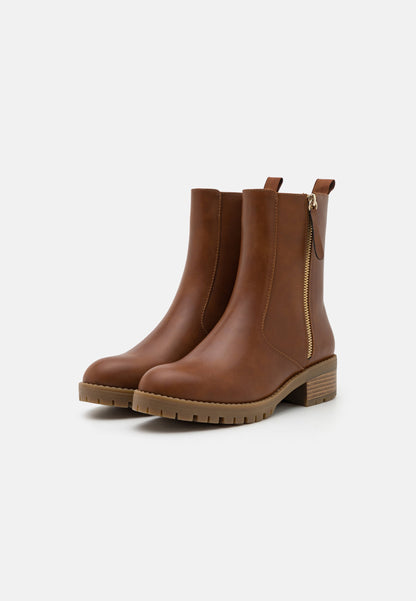 Anna Field Classic Ankle Boots - Cognac