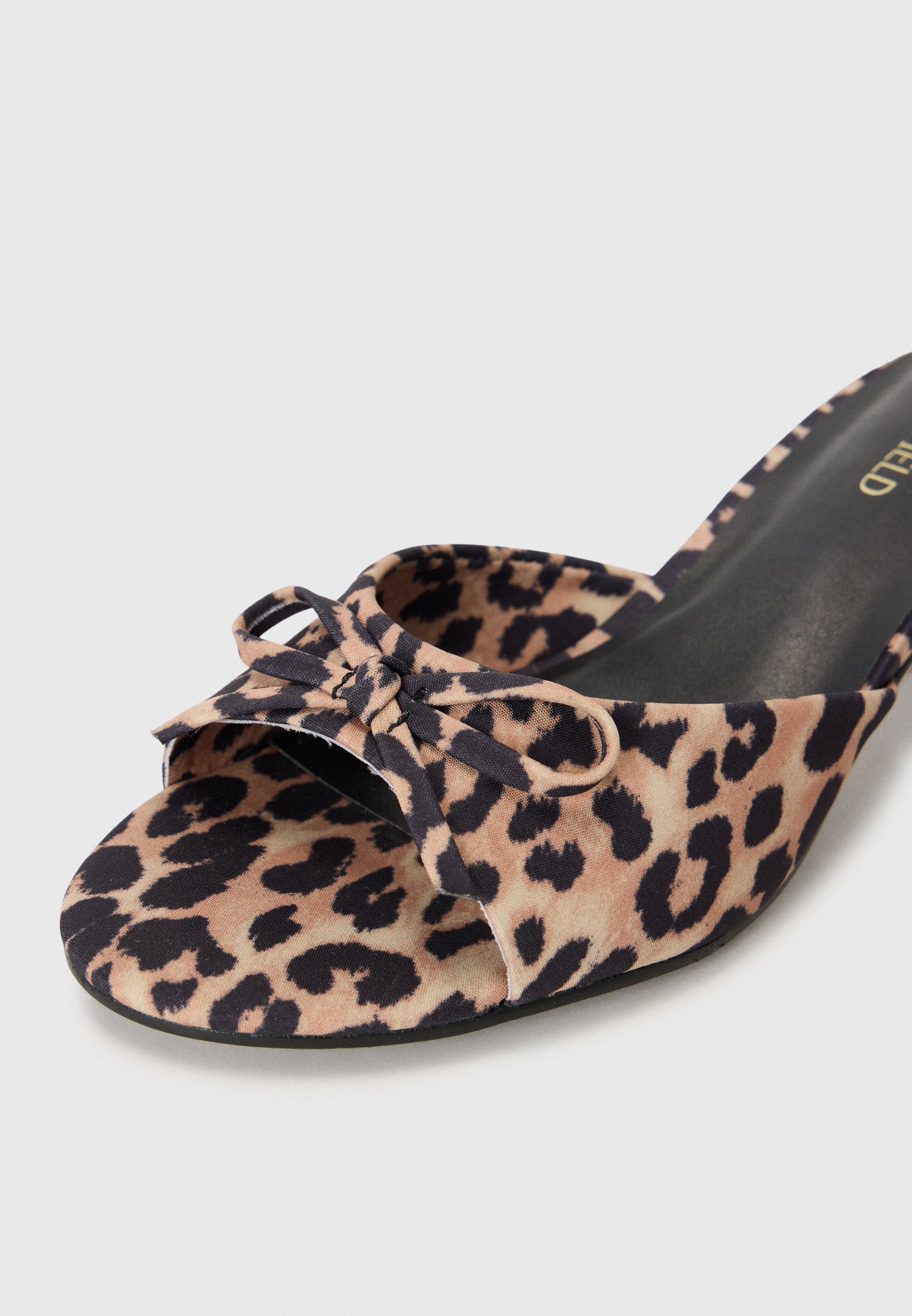 Anna Field Heeled Mules - Brown