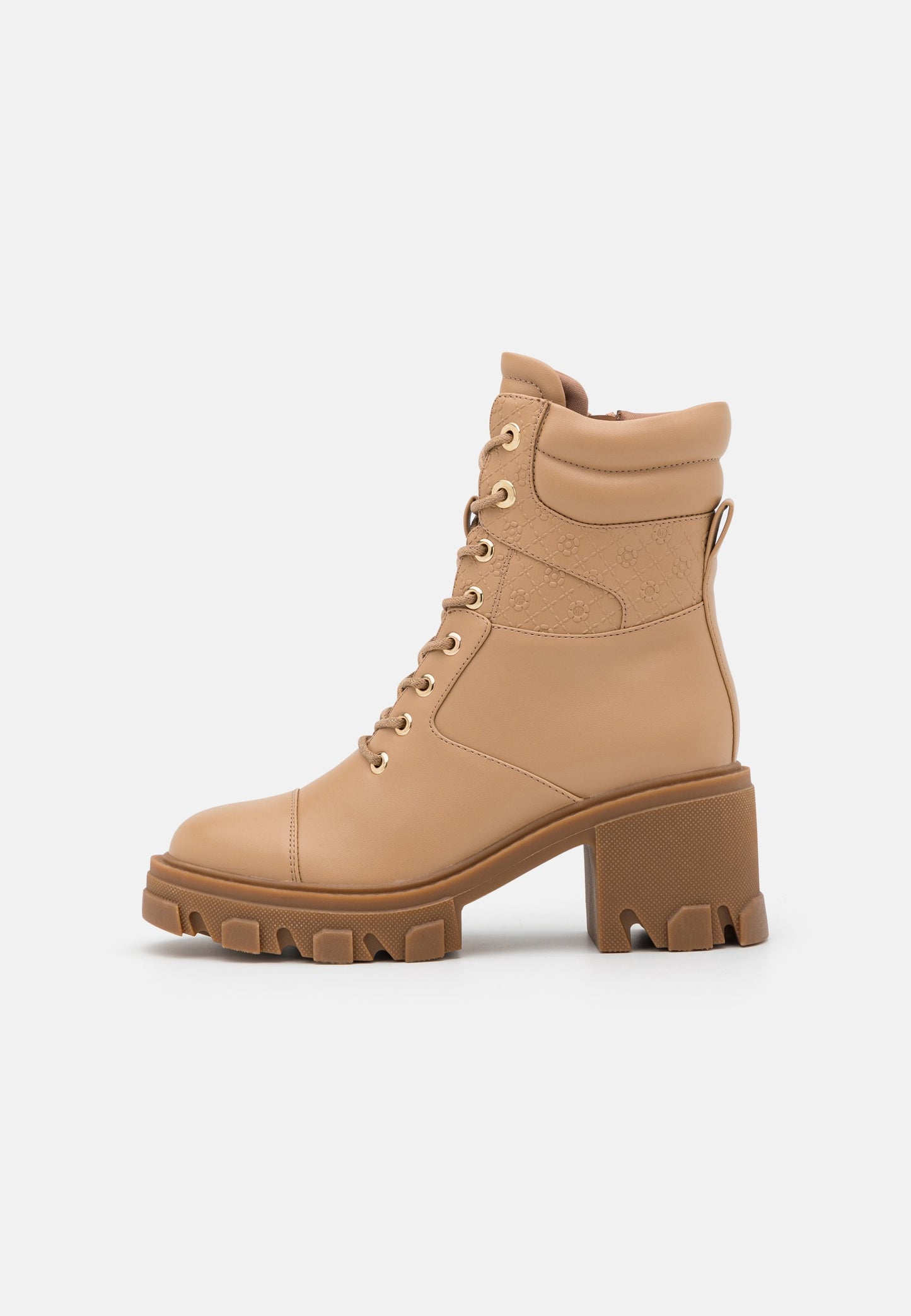 Anna Field Lace-Up Ankle Boots - Beige