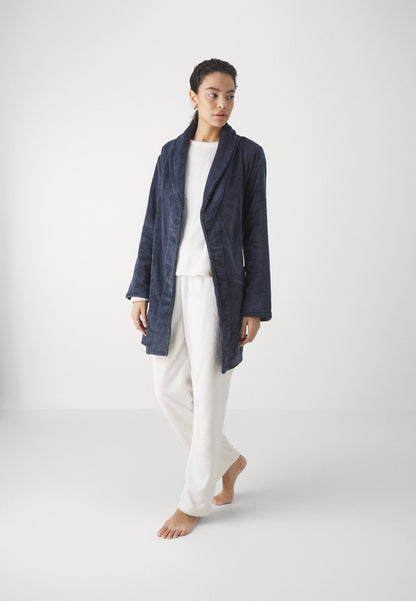 Anna Field Dressing Gown - Dark Blue