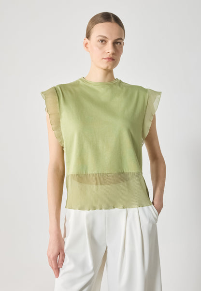 Anna Field Print T-shirt - Sage